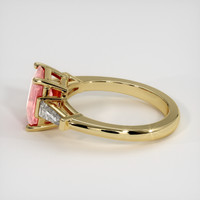 1.68 Ct. Padparadscha Sapphire Ring, 18K Yellow Gold 4
