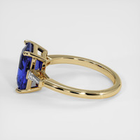 3.40 Ct. Blue Sapphire Ring, 18K Yellow Gold 4