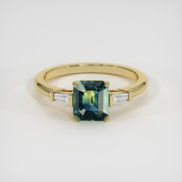 1.60 Ct. Bi Color Sapphire Ring, 18K Yellow Gold 1