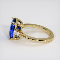 3.26 Ct. Blue Sapphire Ring, 18K Yellow Gold 4