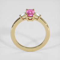 1.02 Ct. Pink Sapphire Ring, 18K Yellow Gold 3