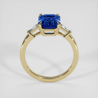 3.04 Ct. Blue Sapphire Ring, 18K Yellow Gold 3