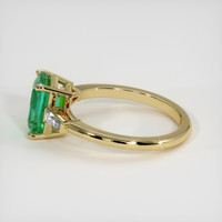 1.49 Ct. Emerald Ring, 18K Yellow Gold 4