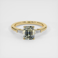 2.14 Ct. Bi Color Sapphire Ring, 18K Yellow Gold 1