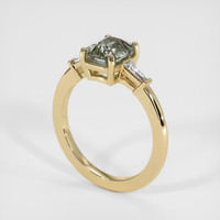 2.14 Ct. Bi Color Sapphire Ring, 18K Yellow Gold 2