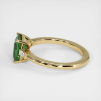 2.12 Ct. Green Sapphire Ring, 18K Yellow Gold 4