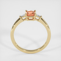 0.97 Ct. Orangish Brown Sapphire Ring, 18K Yellow Gold 3