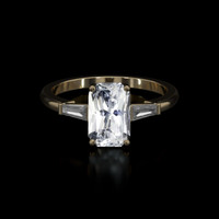 3.16 Ct. Sapphire Ring, 18K Yellow Gold 1