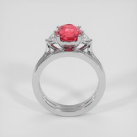 2.16 Ct. Padparadscha Sapphire Ring, Platinum 950 3