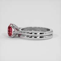 2.16 Ct. Padparadscha Sapphire Ring, Platinum 950 4