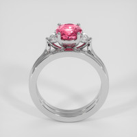 2.02 Ct. Padparadscha Sapphire Ring, Platinum 950 3