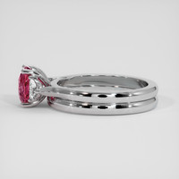 2.02 Ct. Padparadscha Sapphire Ring, Platinum 950 4