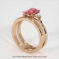 2.05 Ct. Sapphire Ring, 14K Rose Gold 2