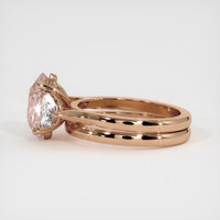 3.21 Ct. Pink Sapphire Ring, 14K Rose Gold 4
