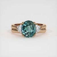 2.63 Ct. Sapphire Ring, 14K Rose Gold 1