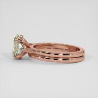 3.33 Ct. Yellow Sapphire Ring, 14K Rose Gold 4