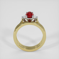 1.01 Ct. Ruby Ring, 18K White & Yellow 3