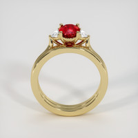 1.20 Ct. Ruby Ring, 18K Yellow Gold 3