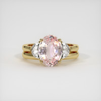3.21 Ct. Sapphire Ring, 18K Yellow Gold 1