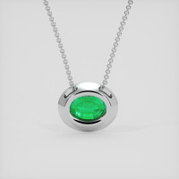 2.98 Ct. Emerald Pendant, Platinum 950 4