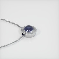 2.91 Ct. Sapphire Pendant, 14K White Gold 3