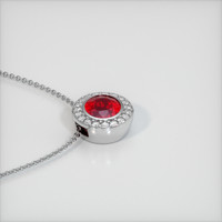 5.03 Ct. Ruby Pendant, 14K White Gold 3