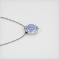 40.62 Ct. Blue Sapphire Pendant, 14K White Gold 3