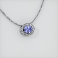 1.96 Ct. Sapphire Pendant, 14K White Gold 2