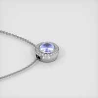 1.96 Ct. Sapphire Pendant, 14K White Gold 3