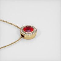 5.03 Ct. Ruby Pendant, 14K Yellow Gold 3