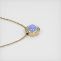 40.62 Ct. Blue Sapphire Pendant, 14K Yellow Gold 3