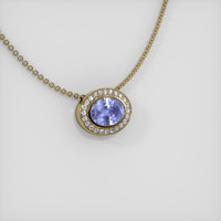 1.96 Ct. Sapphire Pendant, 14K Yellow Gold 2