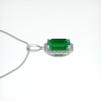 1.50 Ct. Emerald Pendant, Platinum 950 3