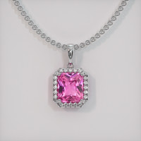 1.23 Ct. Sapphire Pendant, Platinum 950 1