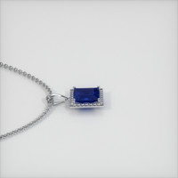 1.94 Ct. Sapphire Pendant, 14K White Gold 3