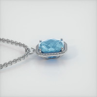 14.84 Ct. Gemstone Pendant, 14K White Gold 3