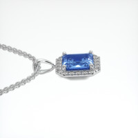 2.58 Ct. Sapphire Pendant, 14K White Gold 3