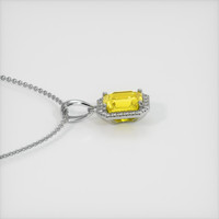 1.41 Ct. Sapphire Pendant, 14K White Gold 3