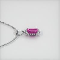 1.32 Ct. Sapphire Pendant, 18K White Gold 3