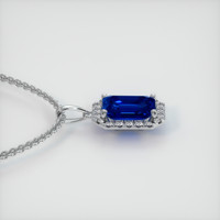 1.83 Ct. Blue Sapphire Pendant, 18K White Gold 3