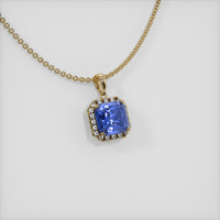 3.66 Ct. Sapphire Pendant, 14K Yellow Gold 2