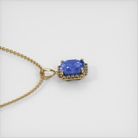 3.66 Ct. Sapphire Pendant, 14K Yellow Gold 3