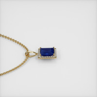 1.94 Ct. Sapphire Pendant, 14K Yellow Gold 3