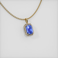 4.67 Ct. Sapphire Pendant, 14K Yellow Gold 2