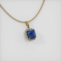 2.83 Ct. Sapphire Pendant, 14K Yellow Gold 2