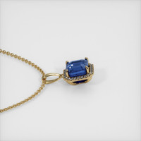 2.83 Ct. Sapphire Pendant, 14K Yellow Gold 3