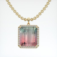 30.00 Ct. Gemstone Pendant, 14K Yellow Gold 1