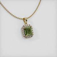 1.91 Ct. Sapphire Pendant, 14K Yellow Gold 3