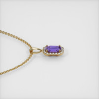 0.64 Ct. Sapphire Pendant, 14K Yellow Gold 3