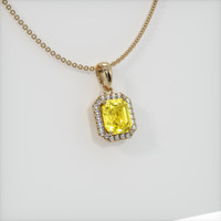 1.41 Ct. Sapphire Pendant, 14K Yellow Gold 2